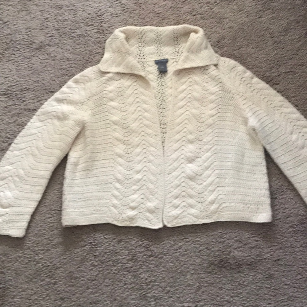 ANN-TAYLOR knit sweater with lots of detail